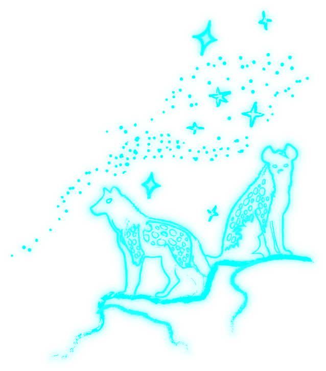 GLOW hyenas